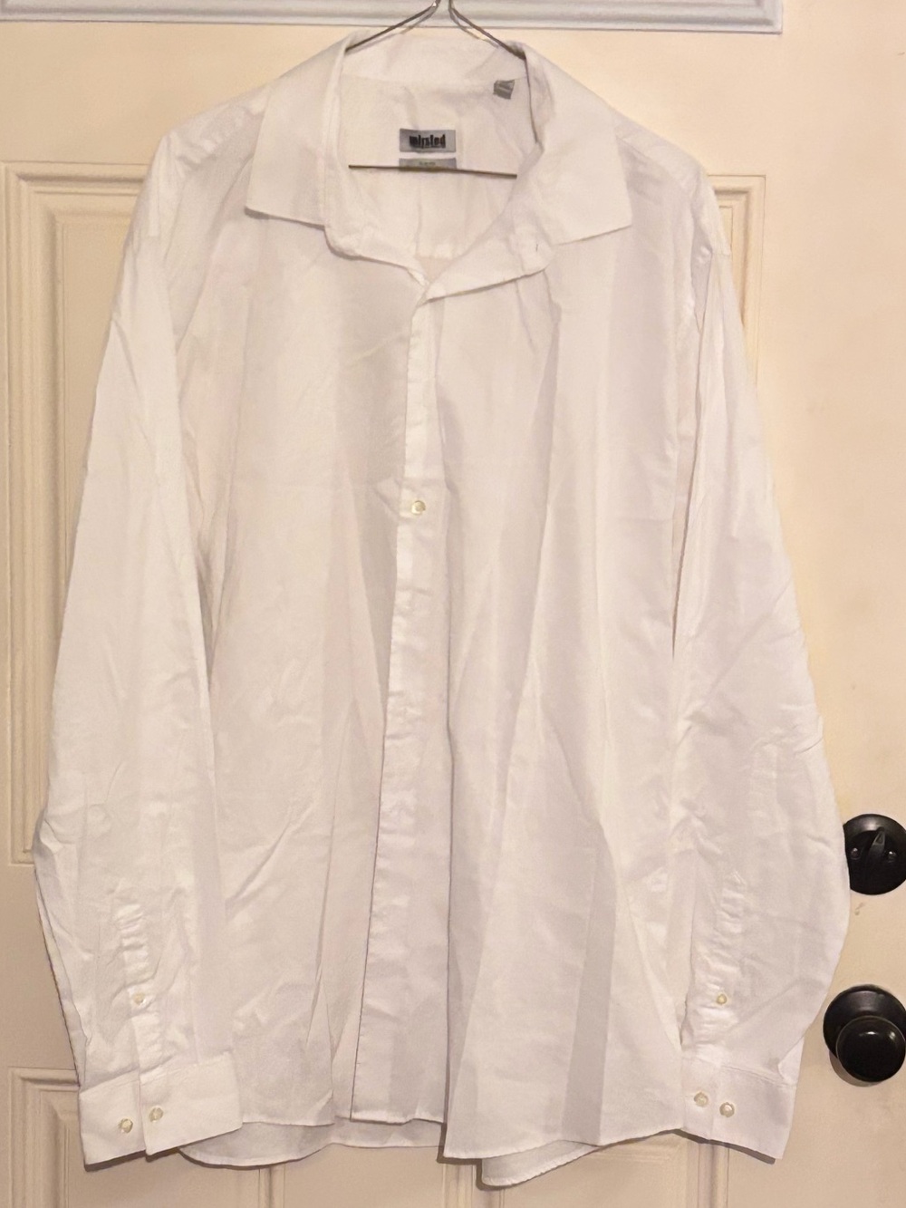 Unlisted Men’s White Long-Sleeve Dress Shirt